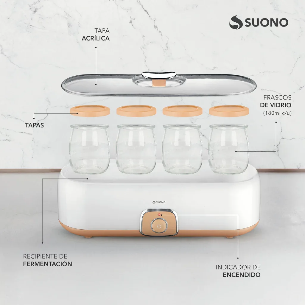 YOGURTERA ELECTRICA 4 VASOS