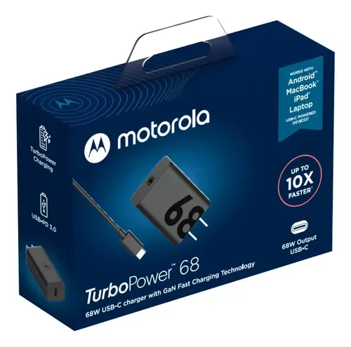 Cargador Motorola 68w turbo power