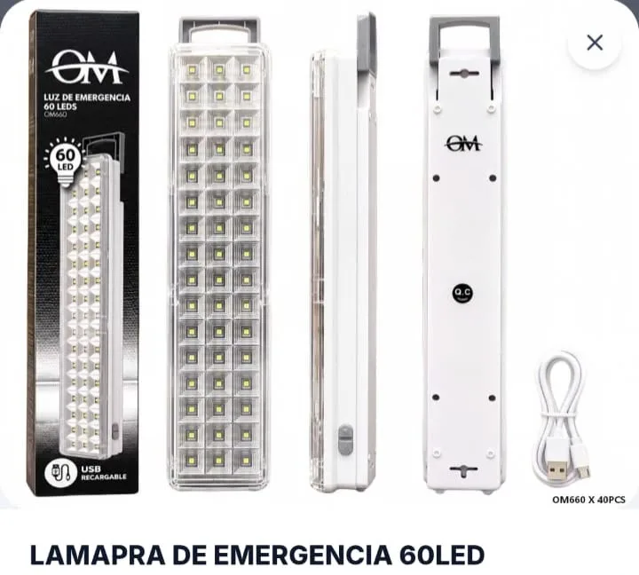 LUZ DE EMERGENCIA 60LED