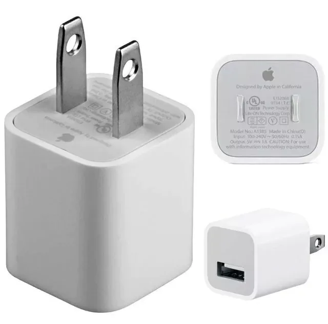 CARGADOR APPLE USB 5W PATA AMERICANA