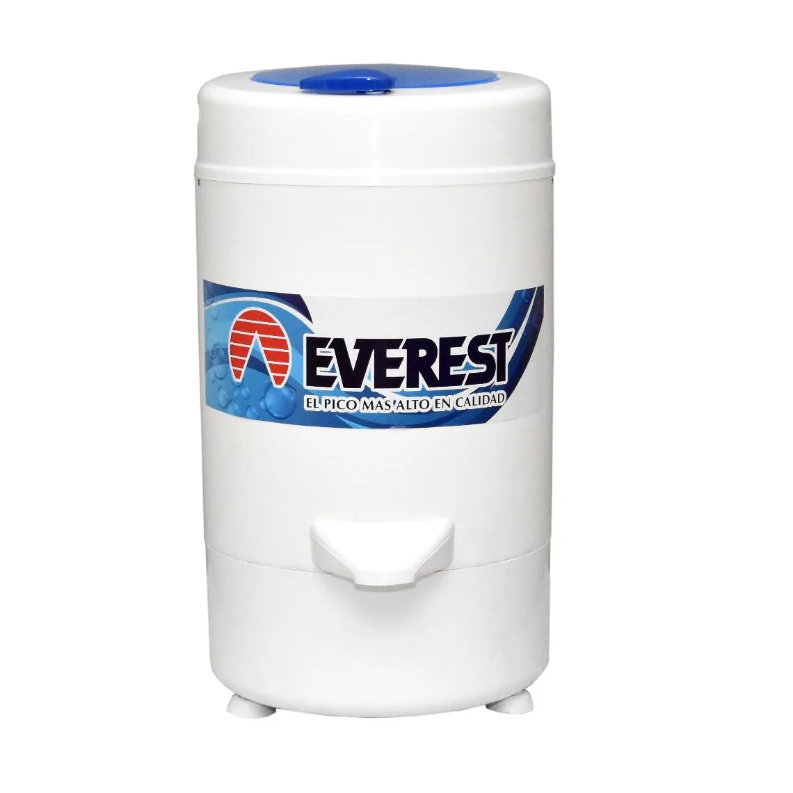 Secarropas sentrifugo exterior pvc de 6,2kg con tambor de acero y manija, sistema de frenado y tapa con doble sistema de seguridad