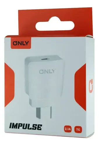 CARGADOR ONLY 2.1A + CABLE USB-C