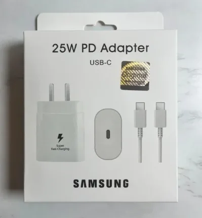 CARGADOR SAMSUNG 25W USB-C + CABLE C-C
