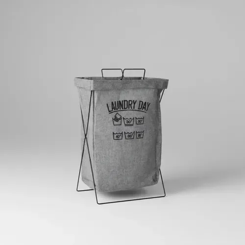 CESTO PARA ROPA ESQUELETO METALICO