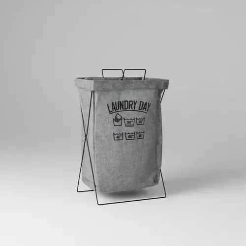 CESTO PARA ROPA ESQUELETO METALICO